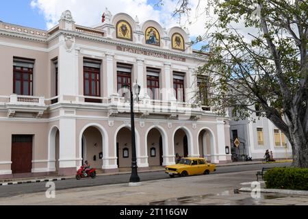 Cienfuegos, Cuba - 11 août 2023 : Théâtre Tomas Terry au Cinfuegos à Cuba Banque D'Images