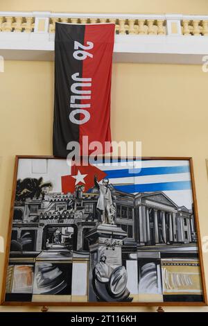 Cienfuegos, Cuba - 11 août 2023 : intérieur du gouvernement provincial à Cinfuegos à Cuba Banque D'Images