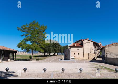 Frias Espagne zone du village près de l'église et du château, province de Burgos Castille et Léon Banque D'Images