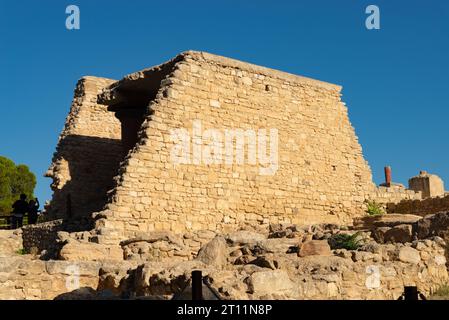 Knossos, Crète - Grèce - 21 septembre 2023 : ruines du palais de Knossos à Knossos, Crète, Grèce. Banque D'Images