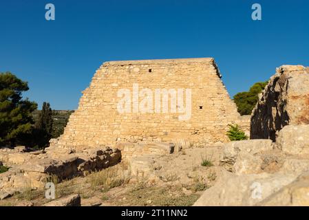 Knossos, Crète - Grèce - 21 septembre 2023 : ruines du palais de Knossos à Knossos, Crète, Grèce. Banque D'Images