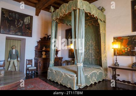 Palazzo Borromeo palais intérieur à Isola Bella, Lac majeur, Lombardie, Italie, Europe Banque D'Images