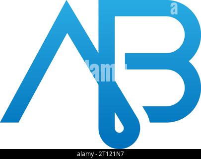 Logo AB, monogramme AB, logo AB initial, logo AB lettre, icône, vecteur Illustration de Vecteur