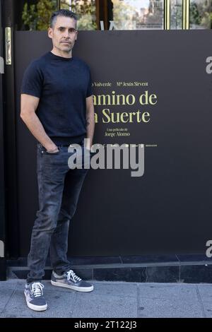 Madrid, Espagne. 10 octobre 2023. Jorge Alonso assiste au Camino de la Suerte Photocall à Madrid. Crédit : SOPA Images Limited/Alamy Live News Banque D'Images