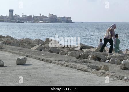 Sour Tyr Tyr, Liban. 10 octobre 2023. Un cliché de Tyr (Sour), Sud Liban, octobre 10 2023. (Photo Elisa Gestri/Sipa USA) crédit : SIPA USA/Alamy Live News Banque D'Images