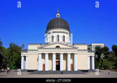 La cathédrale orthodoxe orientale de la Nativité (1836) à Chisinau, Moldavie Banque D'Images