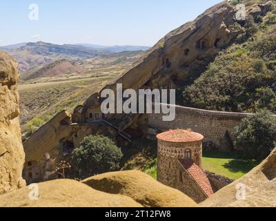 Monastère David Gareji le plus ancien monastère orthodoxe chrétien de Géorgie Banque D'Images