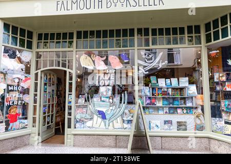 Librairie anglaise, librairie Falmouth librairies shop sur Church Street dans le centre-ville de Falmouth, Cornouailles, Angleterre, Royaume-Uni, 2023 Banque D'Images