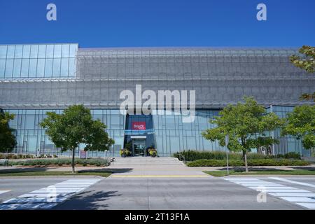 Brock University, un campus de banlieue avec des bâtiments modernes en Ontario, Canada Banque D'Images