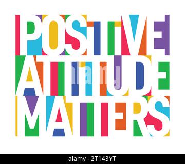 L'attitude positive compte Illustration de Vecteur