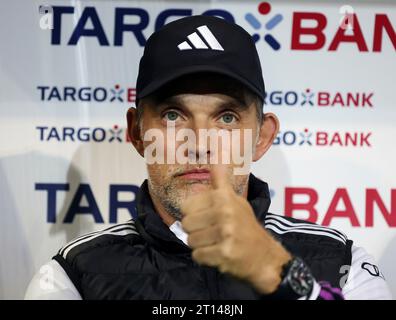 Muenster, Deutschland. 26 septembre 2023. Firo : 09/26/2023 football : football : DFB Cup 1e tour principal SC Preussen Preussen SCP Muenster Munster - FC Bayern Munich Muenchen Gesture, entraîneur Thomas Tuchel crédit : dpa/Alamy Live News Banque D'Images