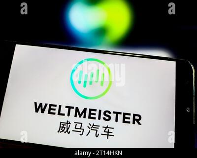 SUQIAN, CHINE - 11 OCTOBRE 2023 - photo illustration WELTMEISTER, ville de Suqian, province du Jiangsu, Chine, 11 octobre, 2023. Banque D'Images