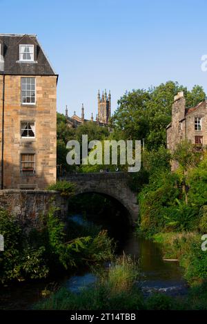 Dean Village et Bells Brae Bridge, Édimbourg Banque D'Images