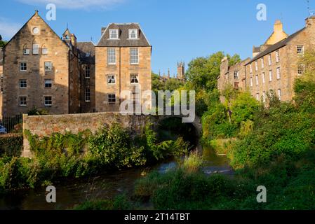 Dean Village et Bells Brae Bridge, Édimbourg Banque D'Images
