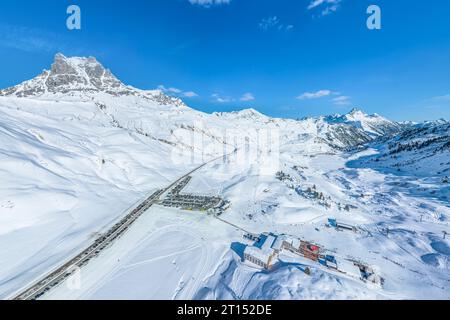 La fantastique station de ski de haute montagne de Warth-Schroecken sur Arlberg en Autriche d'en haut Banque D'Images