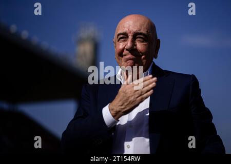 Adriano Galliani célèbre la victoire à la fin du match de Serie A entre AC Monza et US Salernitana. Banque D'Images