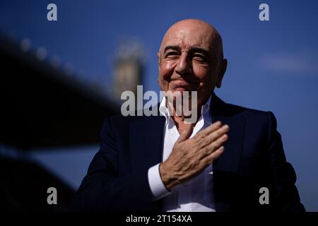 Adriano Galliani célèbre la victoire à la fin du match de Serie A entre AC Monza et US Salernitana. Banque D'Images