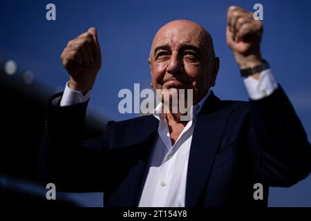 Adriano Galliani célèbre la victoire à la fin du match de Serie A entre AC Monza et US Salernitana. Banque D'Images