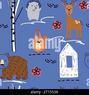 Vector animaux de la forêt. Illustration de Vecteur