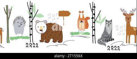 Vector animaux de la forêt. Illustration de Vecteur