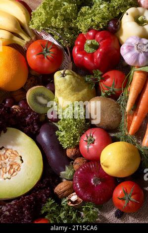 vie morte avec des légumes Banque D'Images