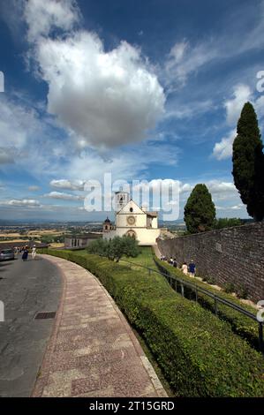 La Basilica di San Francesco ad Assisi Banque D'Images