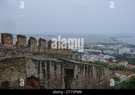 Les murs de Thessalonique, Grèce Banque D'Images