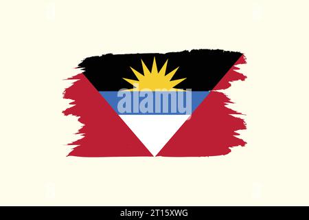 Vector drapeau national de l'antigua-et-barbuda Illustration de Vecteur