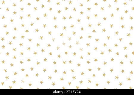 noël, réveillon du nouvel an, motif sans couture doré de fête avec des étoiles - illustration vectorielle Illustration de Vecteur