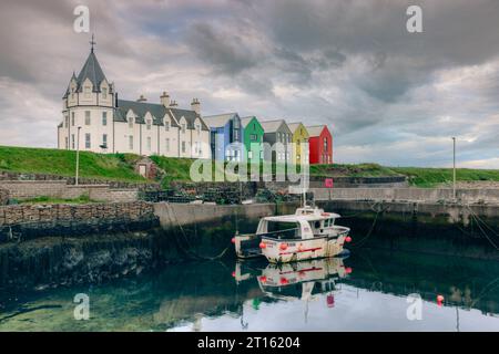 John o'Groats en Écosse est le point le plus nodal du continent britannique. Banque D'Images