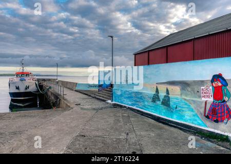 John o'Groats en Écosse est le point le plus nodal du continent britannique. Banque D'Images