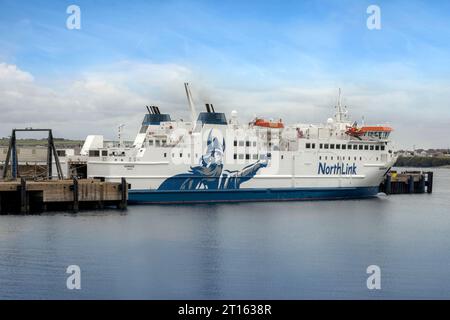 NorthLink Ferry pour les îles Orcades de Scrabster, Caithness, Écosse. Banque D'Images