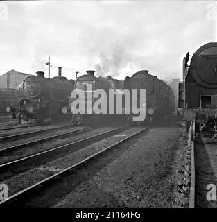 92163 et autres à Birkenhead Loco le 2 février 1967. Banque D'Images