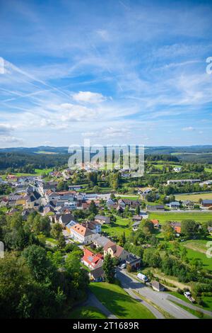 Vue de la ruine d'Arbesbach vers le nord-ouest, Arbesbach Basse-Autriche, Autriche Banque D'Images