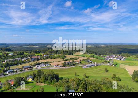 Vue de la ruine d'Arbesbach vers le nord, Arbesbach Basse-Autriche, Autriche Banque D'Images