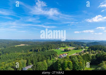 Vue de la ruine d'Arbesbach vers le sud, Arbesbach Basse-Autriche, Autriche Banque D'Images