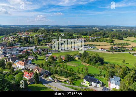 Vue de la ruine d'Arbesbach vers le nord-ouest, Arbesbach Basse-Autriche, Autriche, Europe Banque D'Images