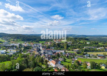 Vue de la ruine d'Arbesbach vers le nord-ouest, Arbesbach Basse-Autriche, Autriche, Europe Banque D'Images