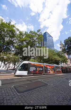 Métro à Praca quinze de Novembro ou place du 15 novembre, vieille ville, Rio de Janeiro, État de Rio de Janeiro, Brésil Banque D'Images