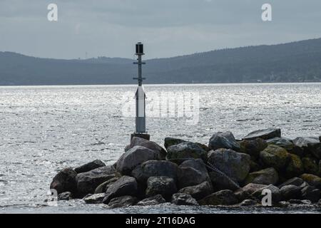 Bouée de navigation à Dildo, Terre-Neuve-et-Labrador, Canada Banque D'Images