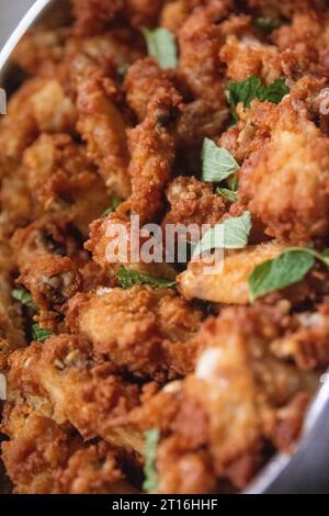 Chicken Sukka style mangalorien a tiré en gros plan Banque D'Images