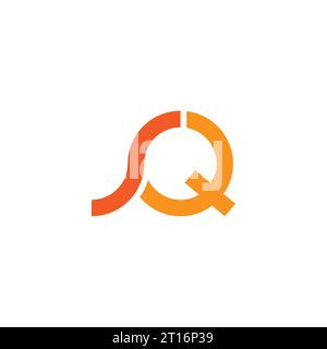 Logo SQ, monogramme SQ, logo SQ initial, logo SQ lettre, icône, vecteur Illustration de Vecteur