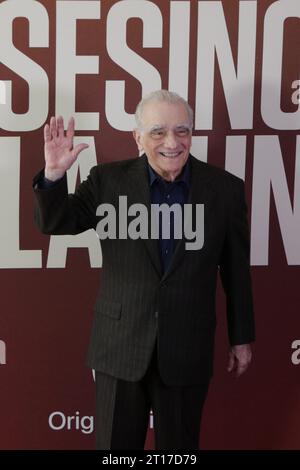 Mexico, Mexique. 11 octobre 2023. 11 octobre 2023, Mexico, Mexique : le réalisateur américain Martin Scorsese, assiste au film Photocall pour promouvoir le film 'tueurs de la Lune de fleur' au four Season Hotel. Le 11 octobre 2023, Mexico, Mexique. (Photo Ismael Rosas/ Eyepix Group) (photo Eyepix/NurPhoto) crédit : NurPhoto SRL/Alamy Live News Banque D'Images