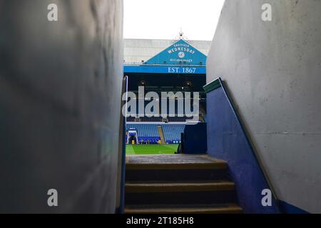 Sheffield, Royaume-Uni. 07 octobre 2023. Vue au sol du Hillsborough Stadium depuis la North Stand gangway avant le Sheffield Wednesday FC v Huddersfield Town FC Sky BET EFL Championship Match au Hillsborough Stadium, Sheffield, Royaume-Uni le 7 octobre 2023 crédit : Every second Media/Alamy Live News Banque D'Images