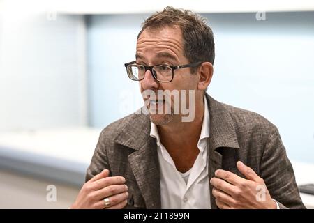 Zaventem, Belgique. 12 octobre 2023. André Schmidtgall, PDG d’IKEA Belgique, photographié lors de la présentation des résultats de l’année d’Ikea Belgique, au magasin Ikea Zaventem, jeudi 12 octobre 2023. La chaîne suédoise de magasins de meubles Ikea compte huit magasins en Belgique. BELGA PHOTO DIRK WAEM crédit : Belga News Agency/Alamy Live News Banque D'Images