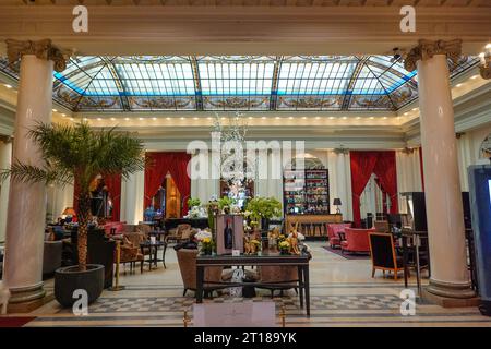 Foyer, Hôtel Bellevue Palace, Kochergasse, Altstadt, Berne, Suisse Banque D'Images