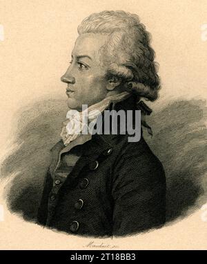 Europa, Frankreich, Paris, Antoine Barnave, französischer Politiker und Revolutionär, Kupferstich von Charles Mauduit , herausgegeben von Furne, Paris, wahrscheinlich 1820er Jahre ? . / Europe, France, Paris, Antoine Barnave, homme politique et révolutionnaire français, gravure sur cuivre de Charles Mauduit, publiée par Furne, Paris, probablement le 1820e ? . Banque D'Images