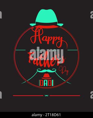 Superbe design de tshirt typographique et Dad Suter héros Illustration de Vecteur