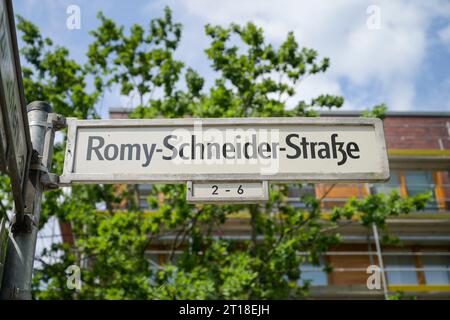 Särenschen, Romy-Schneider-Straße, quartier Pulvermühle, Haselhorst, Spandau, Berlin, Deutschland *** Légende locale *** , Berlin, Deutschland Banque D'Images