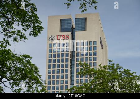 UBS Bank, Opernturm, Bockenheimer Landstraße, Frankfurt am main, Hessen, Allemagne Banque D'Images